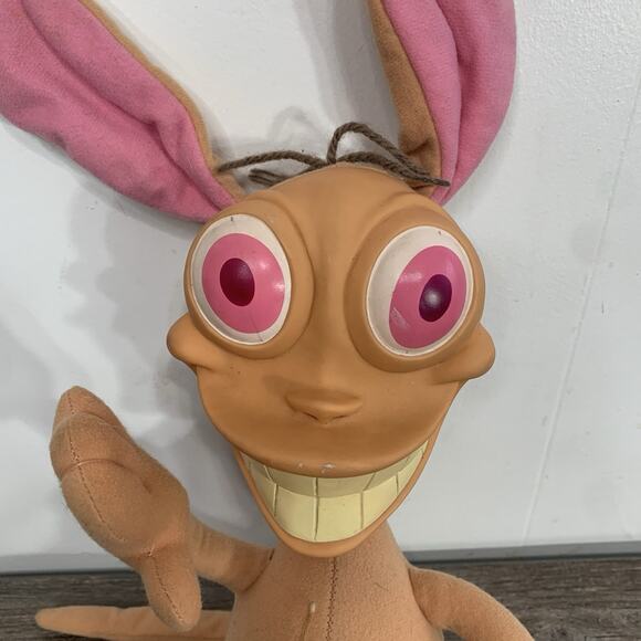 Vintage 1992 Talking Ren Hoek Plush Doll by Mattel Working Condition Nickelodeon - Picture 2 of 7